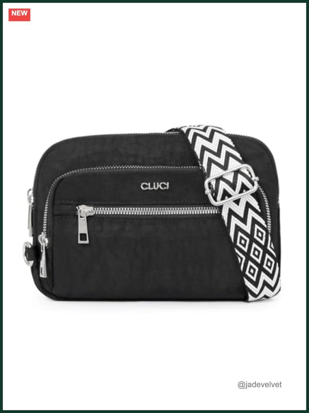 Anti Theft Crossbody Bag Water Resistant Nylon RFID Travel Purse - Picture 1 of 6